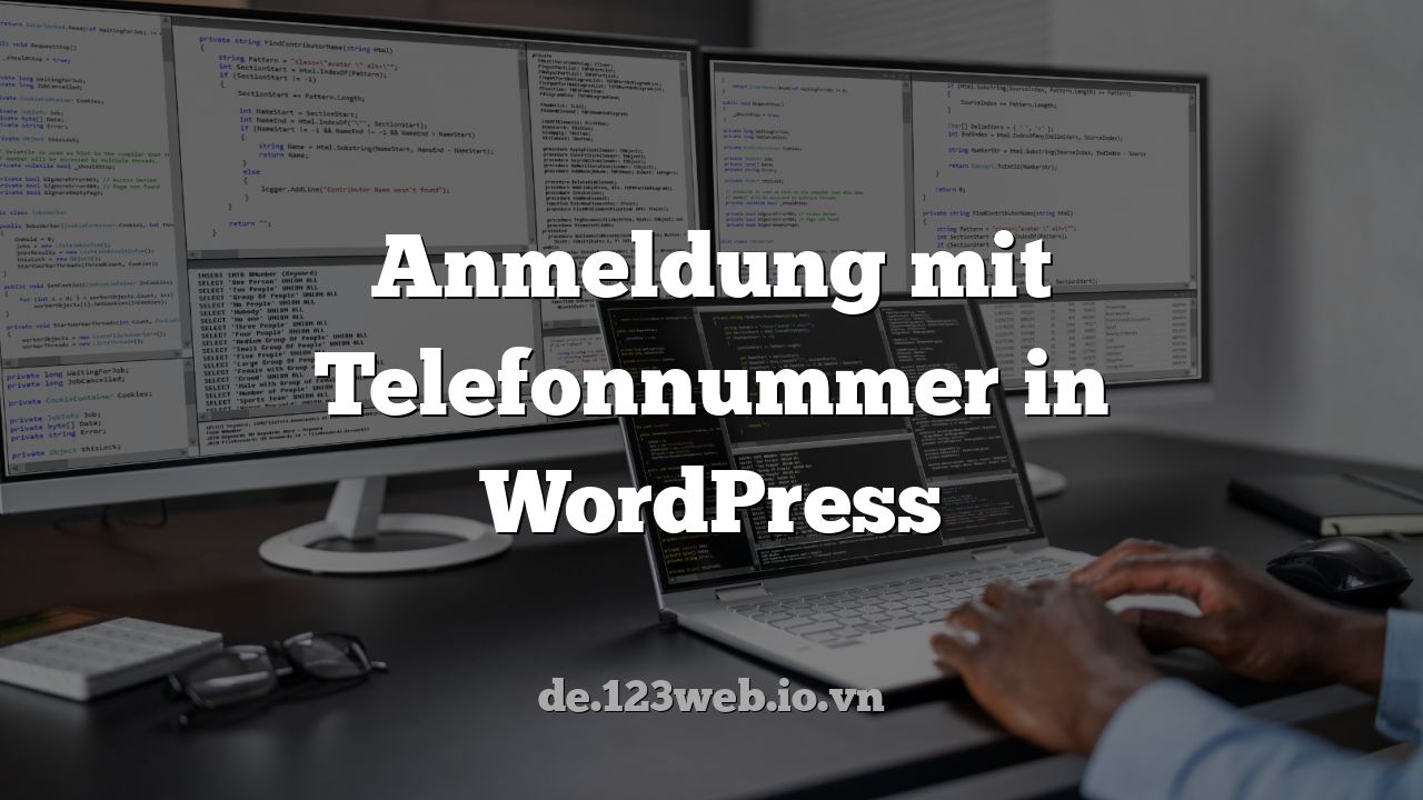 Anmeldung mit Telefonnummer in WordPress