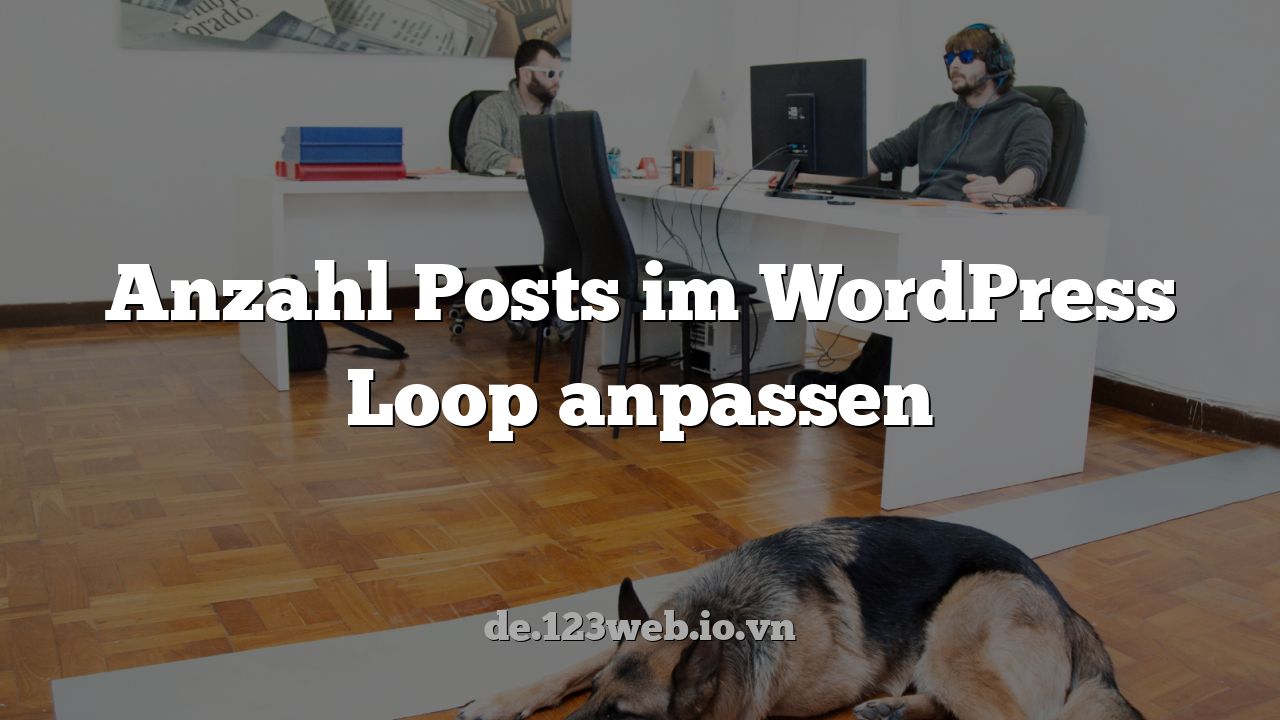 Anzahl Posts im WordPress Loop anpassen