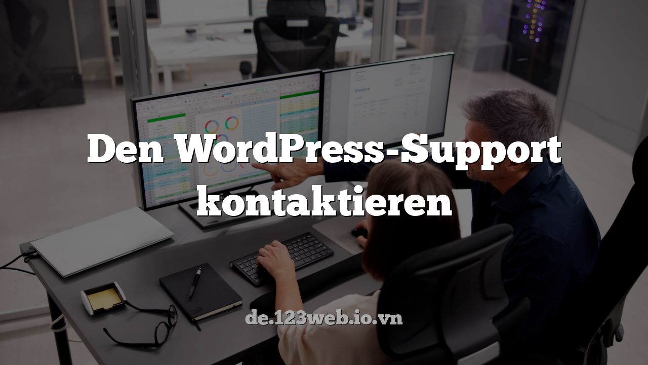 Den WordPress-Support kontaktieren
