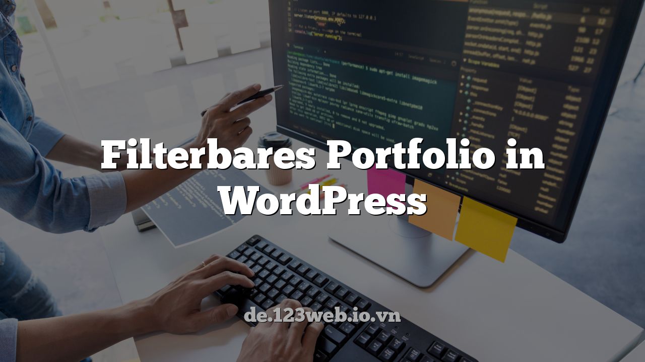 Filterbares Portfolio in WordPress