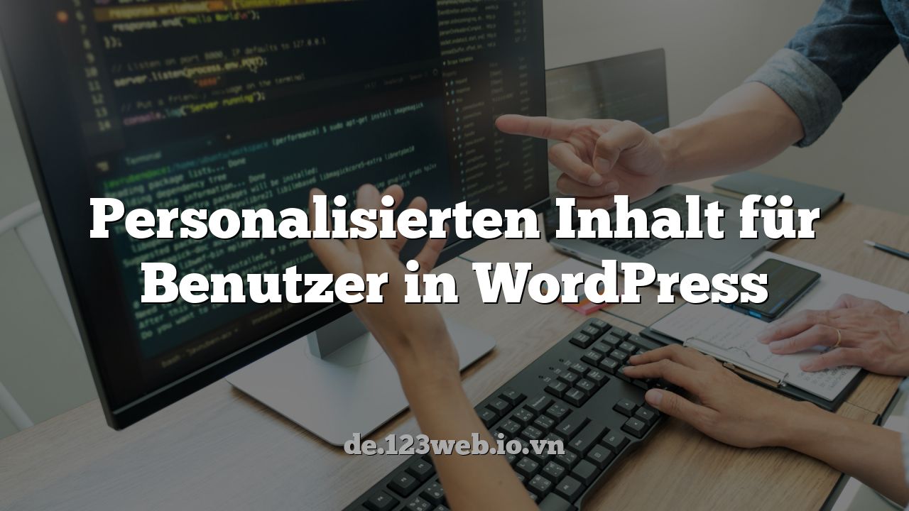 Personalisierten Inhalt für Benutzer in WordPress
