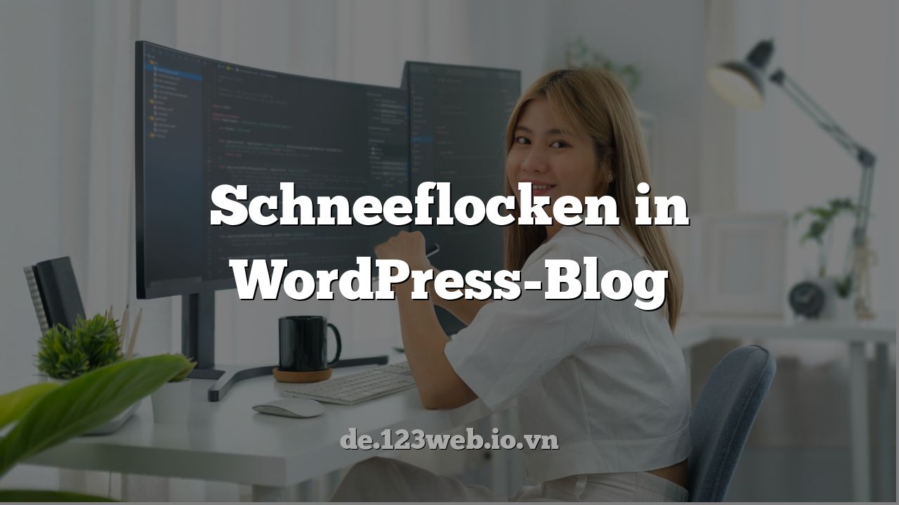 Schneeflocken in WordPress-Blog