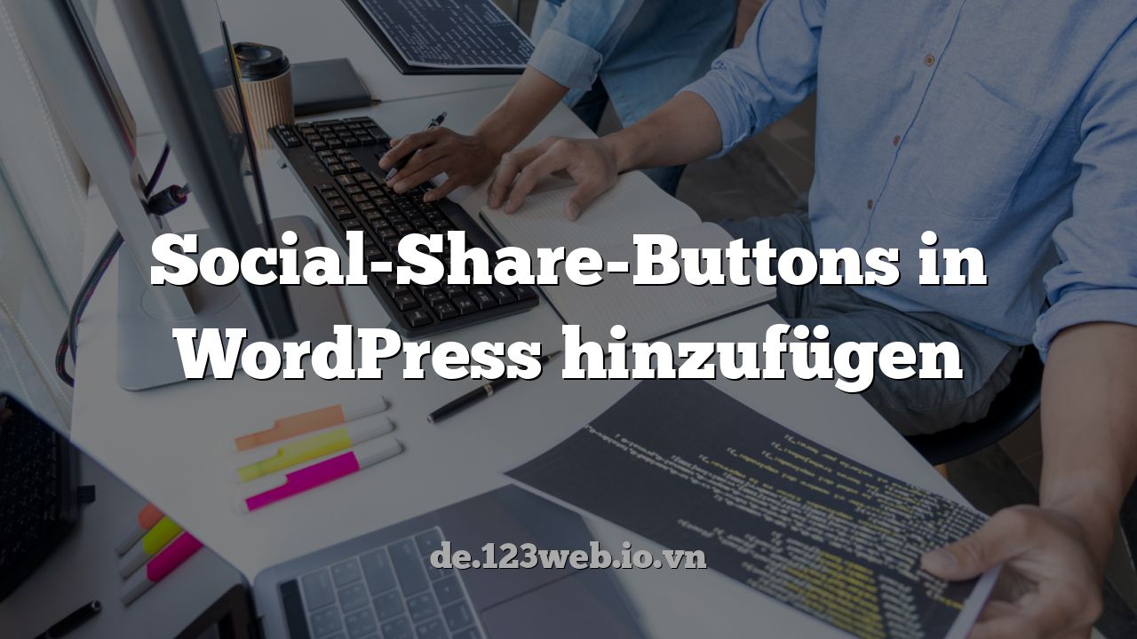 Social-Share-Buttons in WordPress hinzufügen