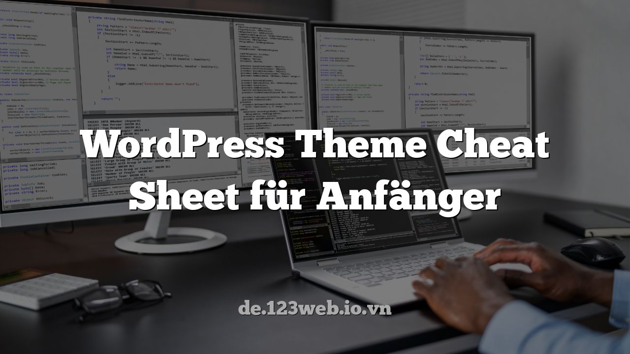 WordPress Theme Cheat Sheet für Anfänger