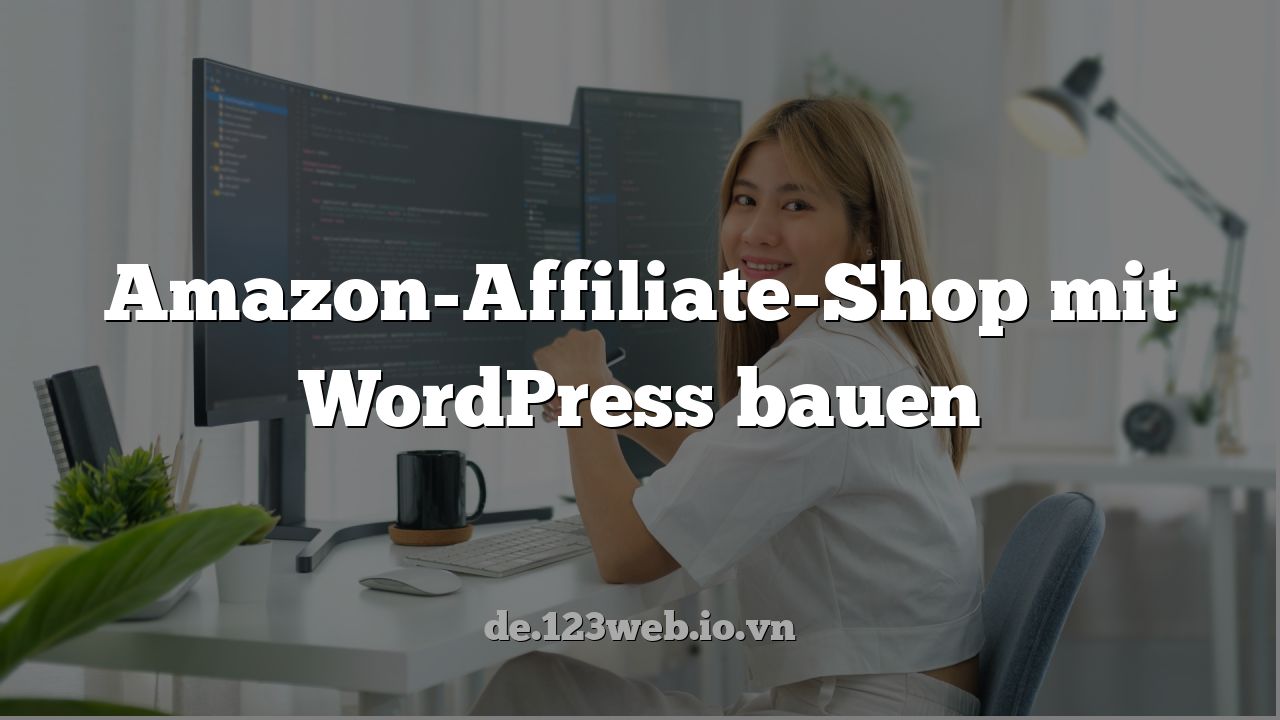 Amazon-Affiliate-Shop mit WordPress bauen