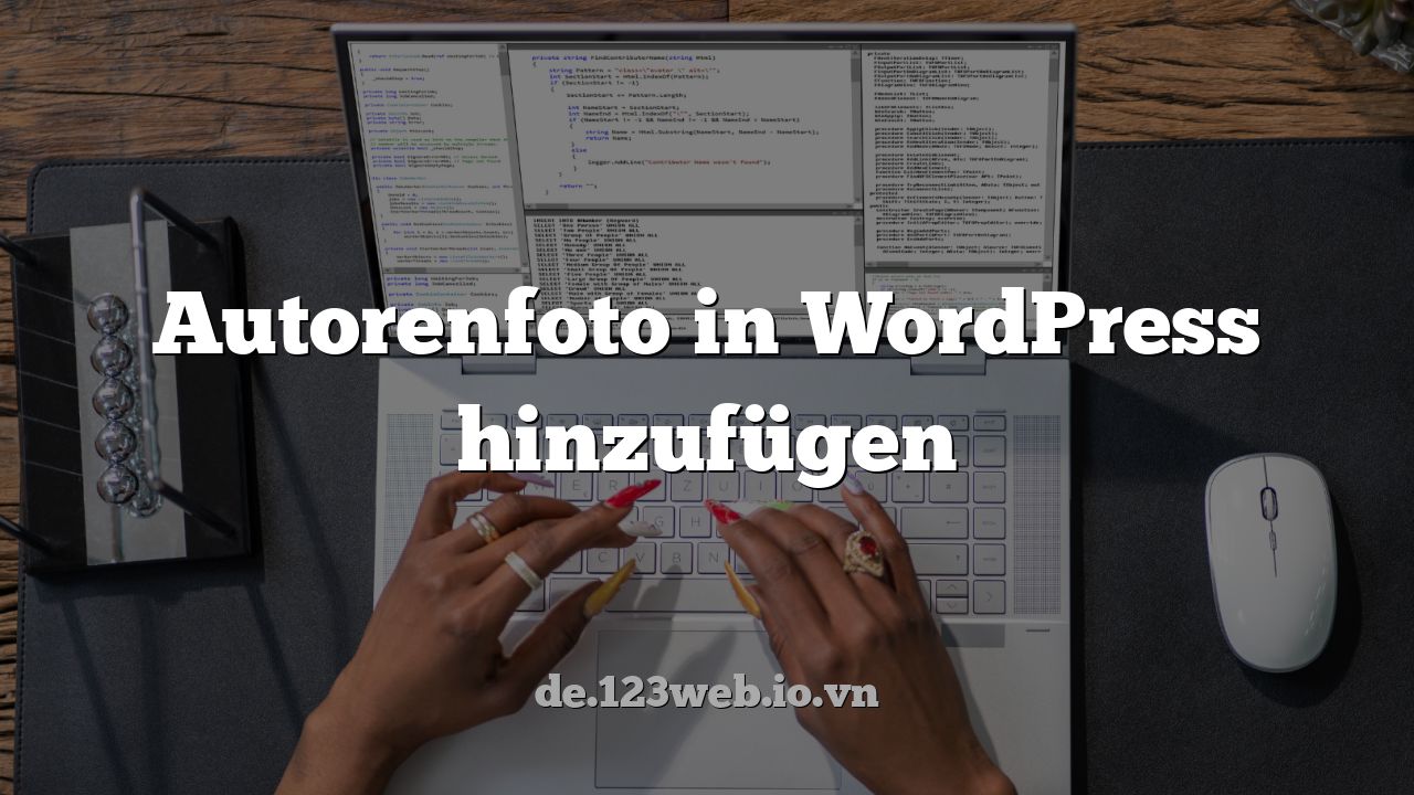 Autorenfoto in WordPress hinzufügen