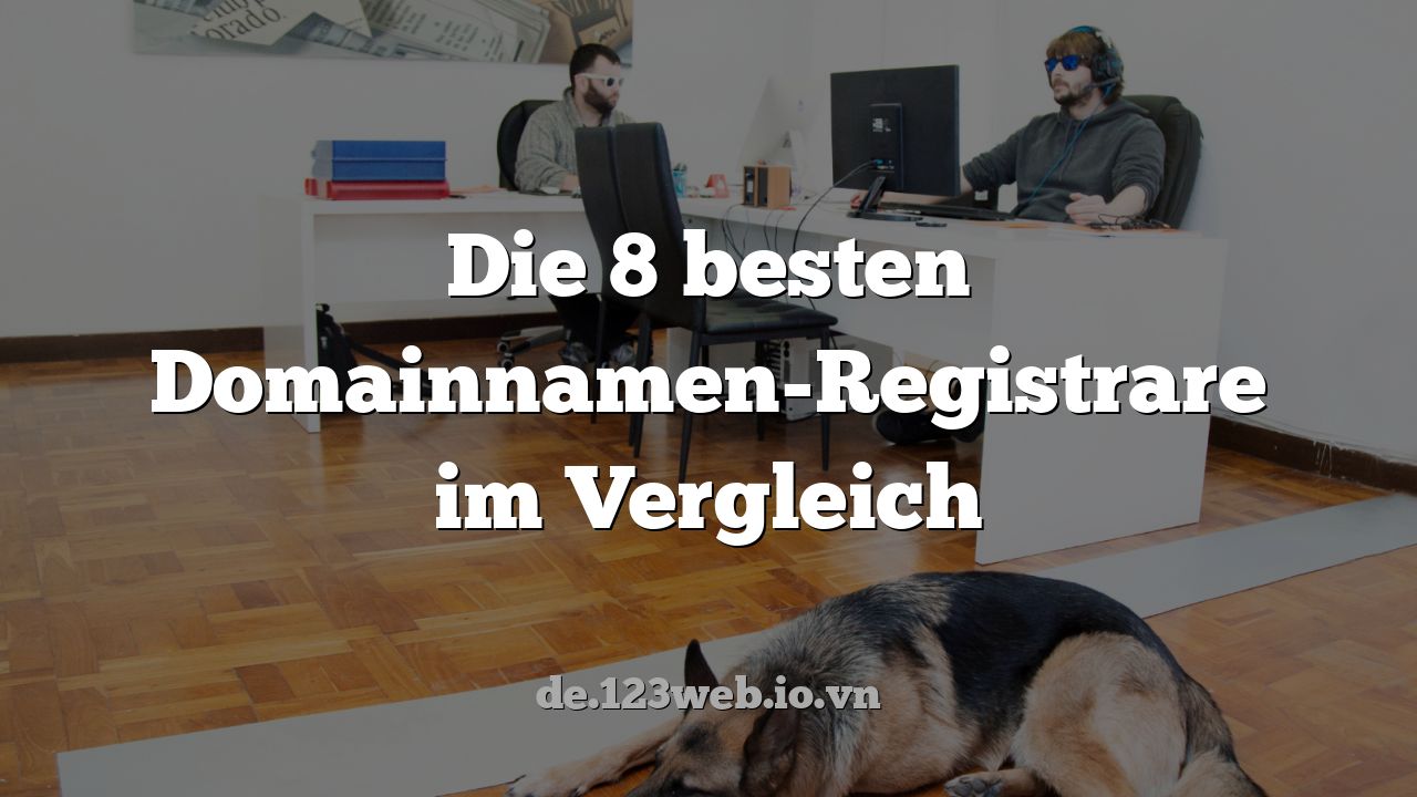Die 8 besten Domainnamen-Registrare im Vergleich