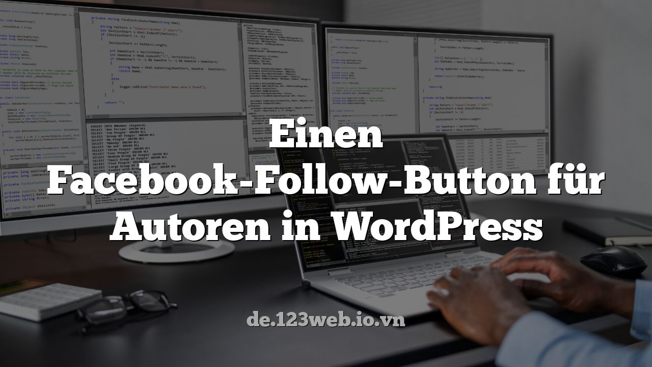 Einen Facebook-Follow-Button für Autoren in WordPress