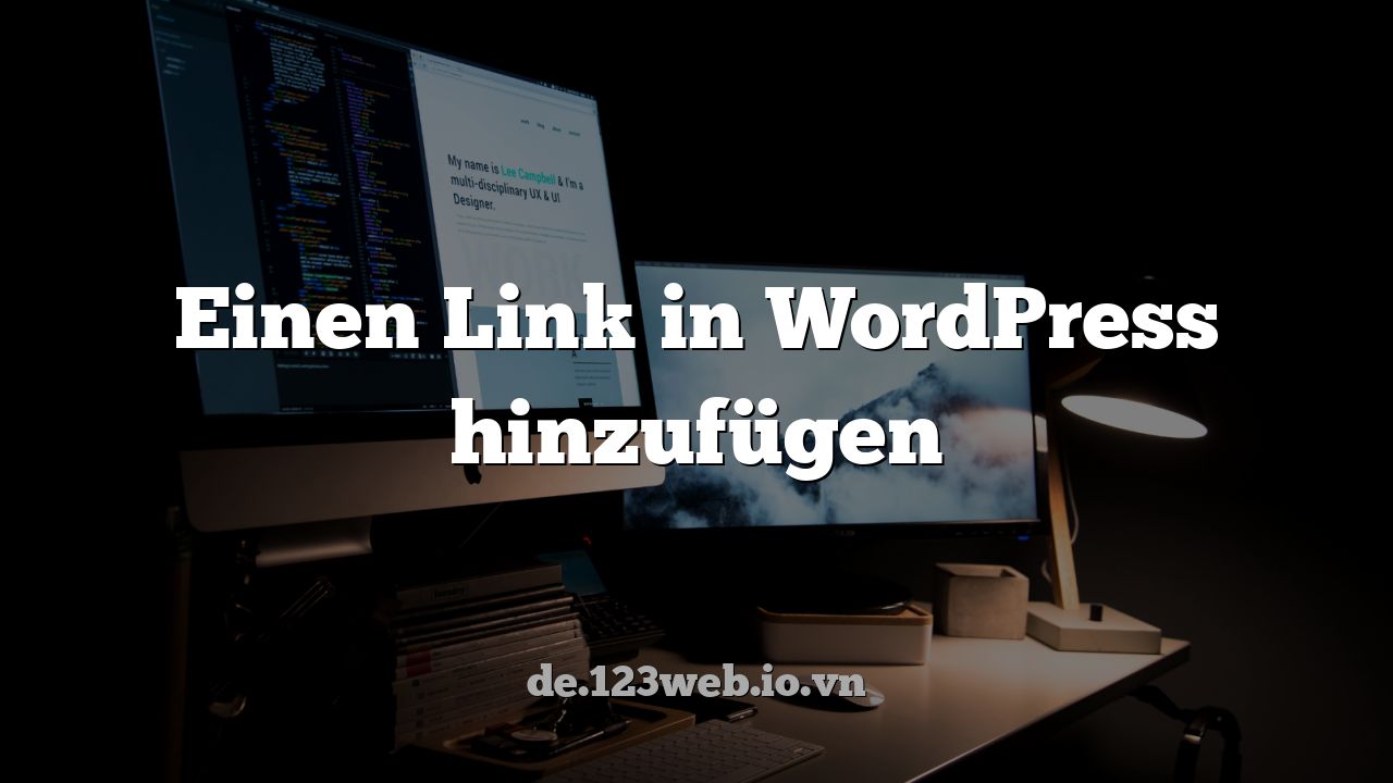 Einen Link in WordPress hinzufügen