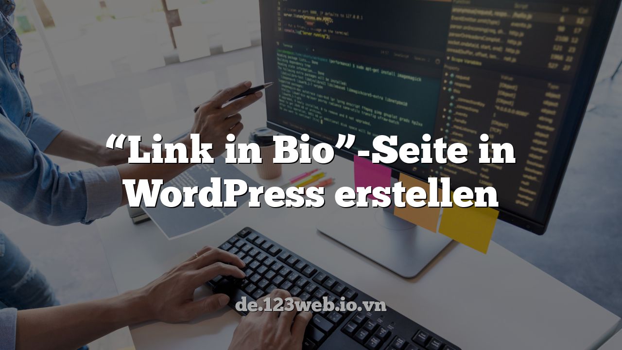 “Link in Bio”-Seite in WordPress erstellen