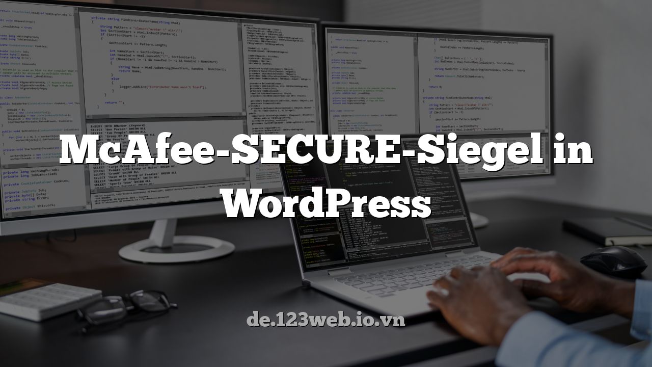 McAfee-SECURE-Siegel in WordPress
