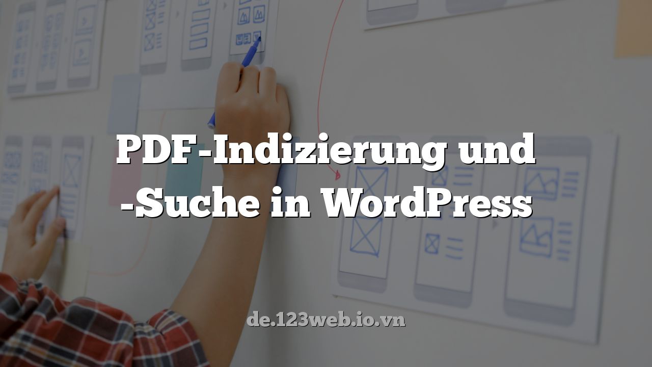 PDF-Indizierung und -Suche in WordPress
