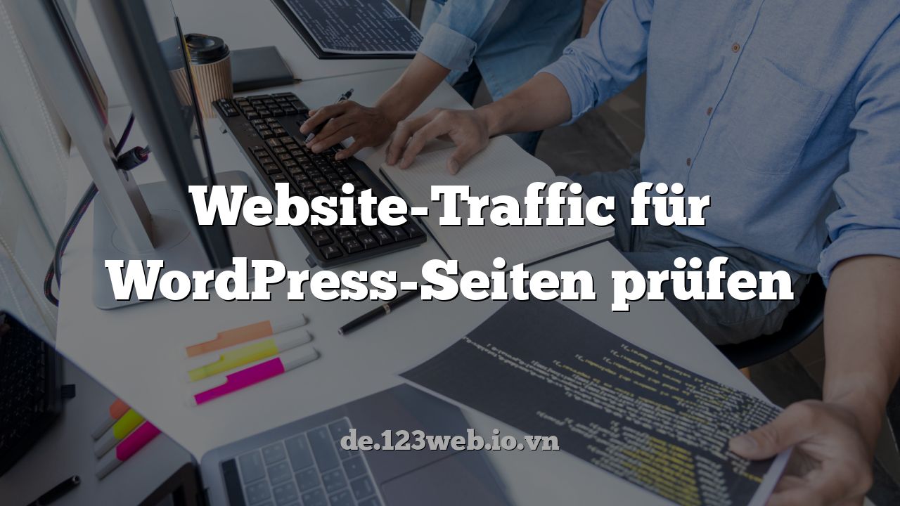 Website-Traffic für WordPress-Seiten prüfen