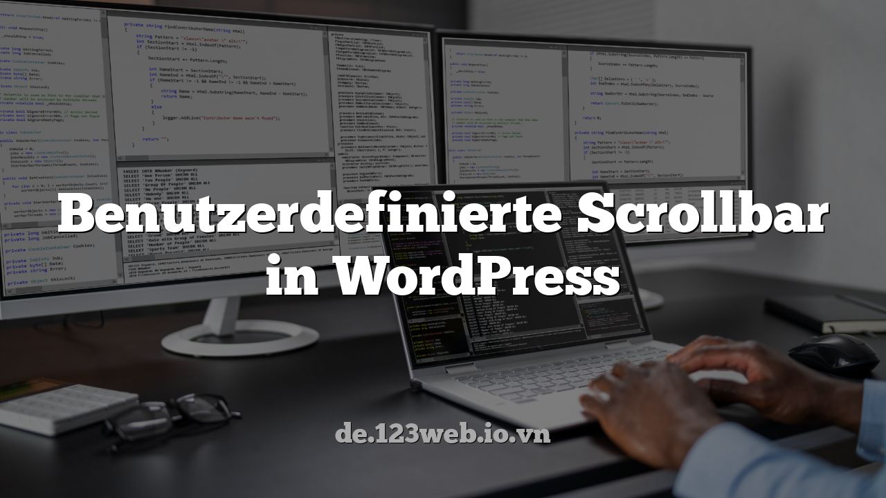 Benutzerdefinierte Scrollbar in WordPress