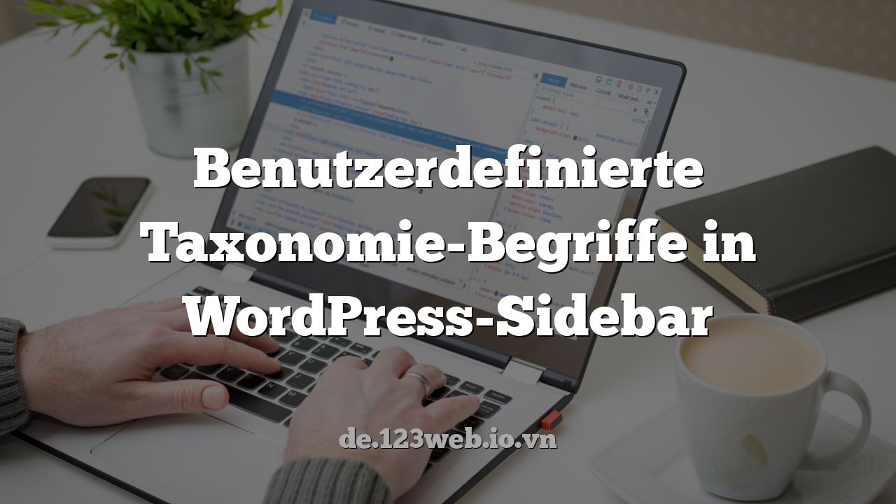 Benutzerdefinierte Taxonomie-Begriffe in WordPress-Sidebar