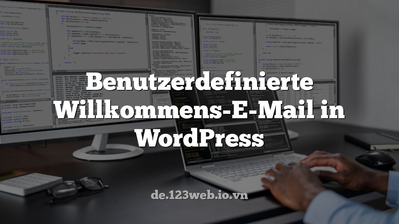 Benutzerdefinierte Willkommens-E-Mail in WordPress