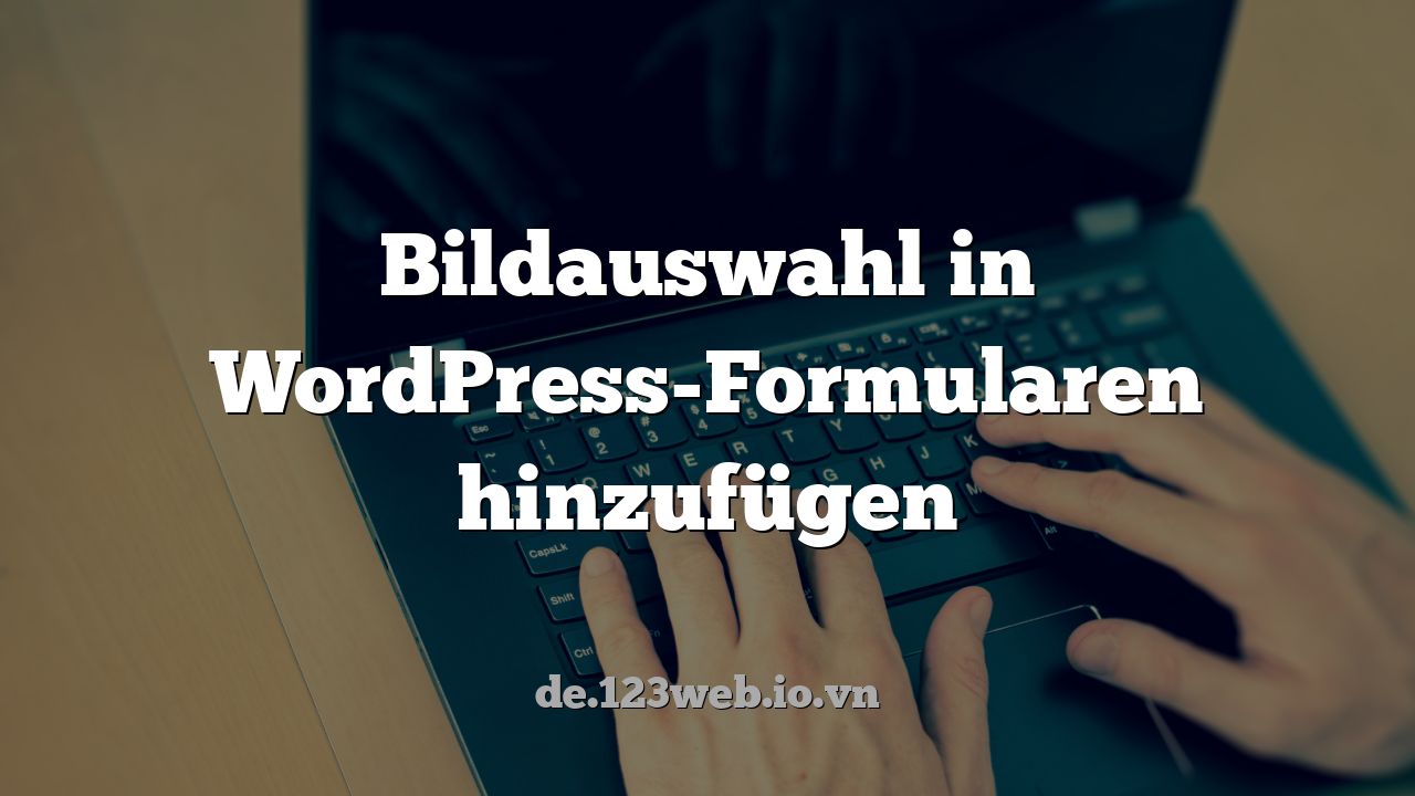 Bildauswahl in WordPress-Formularen hinzufügen