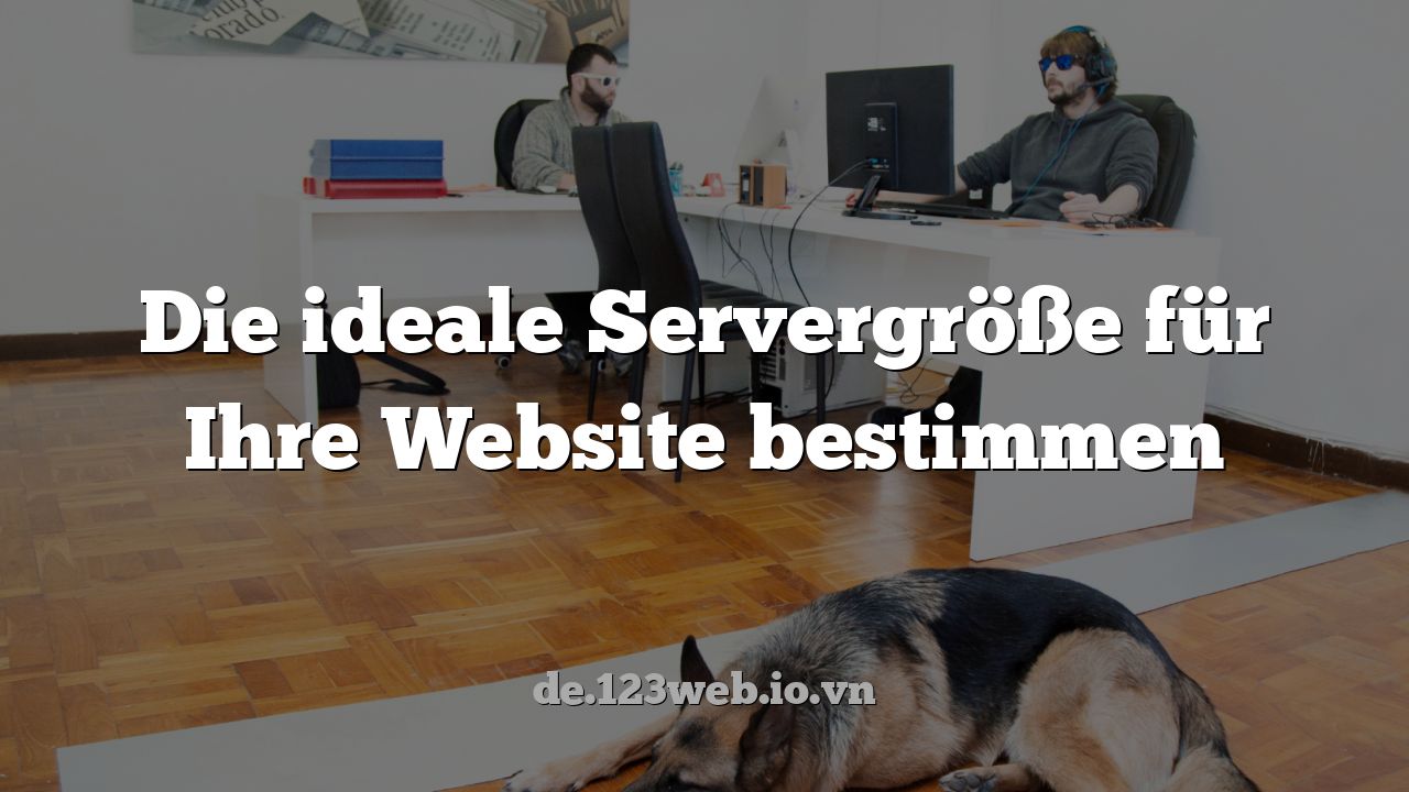 Die ideale Servergröße für Ihre Website bestimmen