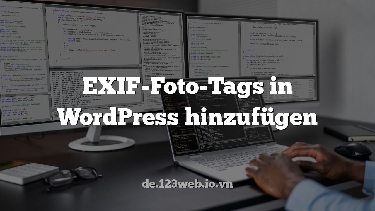 EXIF-Foto-Tags in WordPress hinzufügen