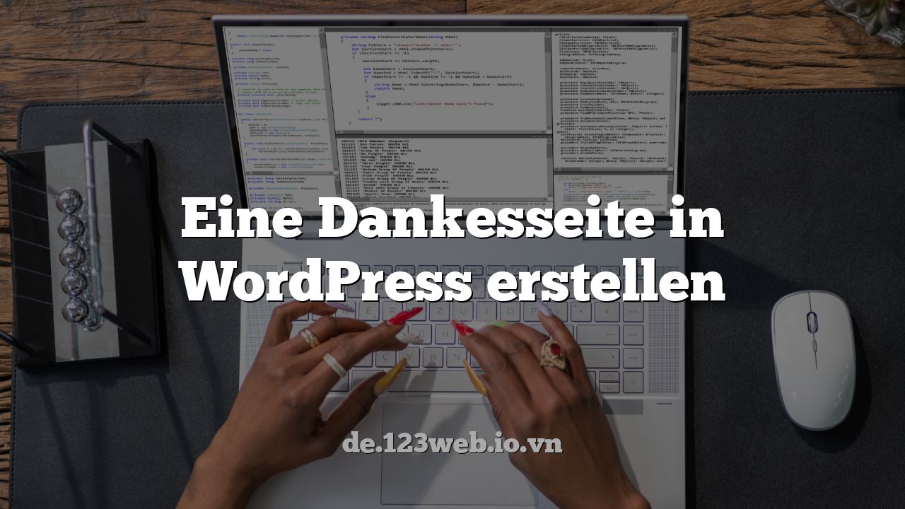 Eine Dankesseite in WordPress erstellen