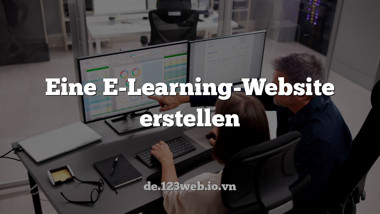Eine E-Learning-Website erstellen