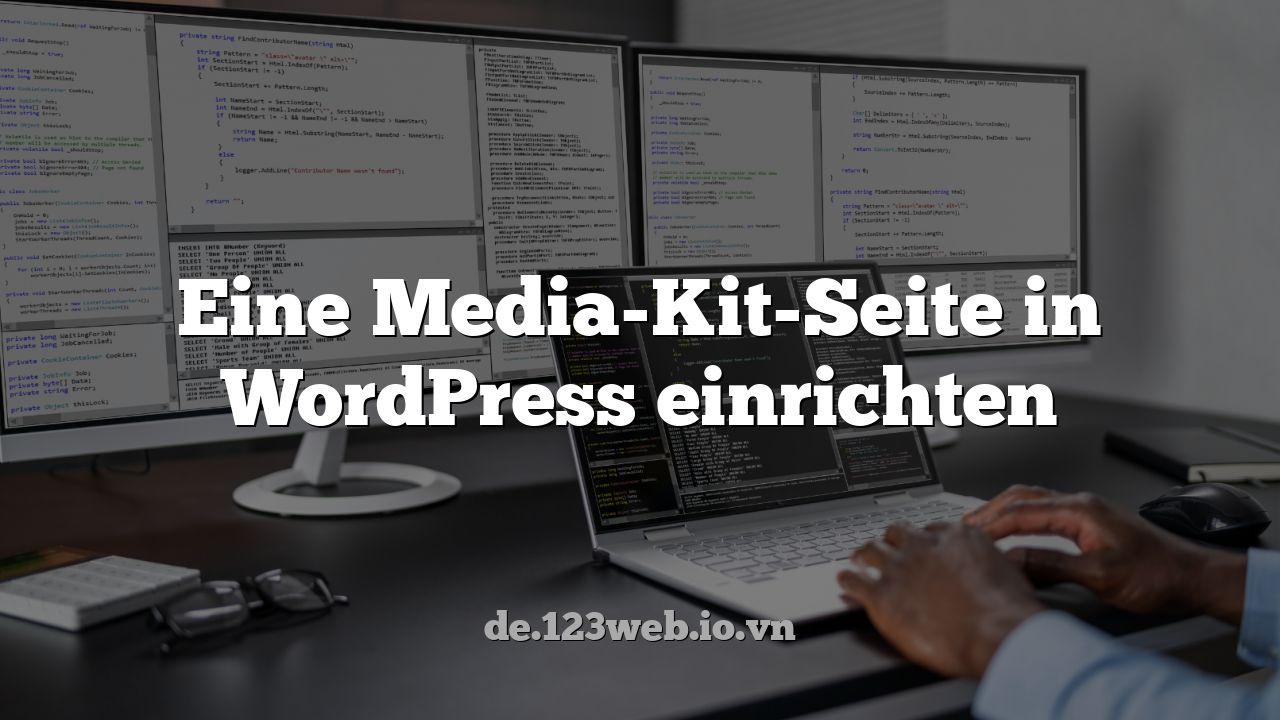 Eine Media-Kit-Seite in WordPress einrichten
