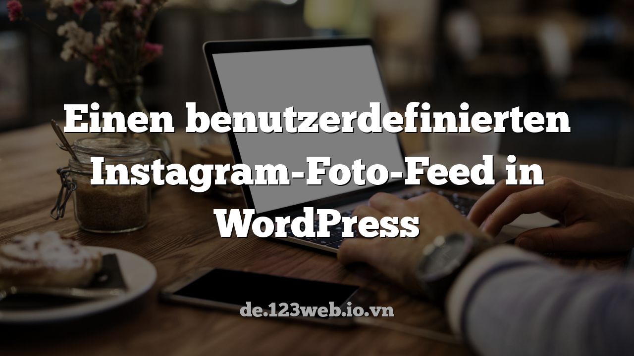 Einen benutzerdefinierten Instagram-Foto-Feed in WordPress