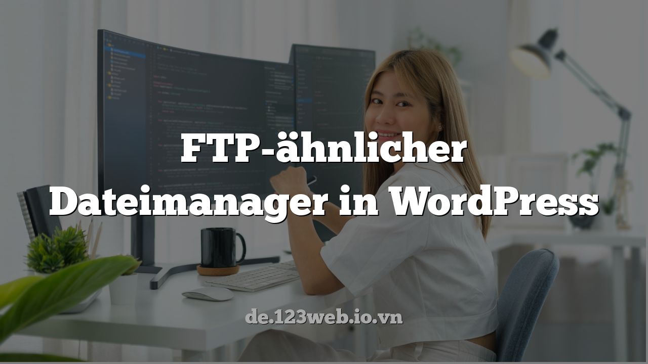 FTP-ähnlicher Dateimanager in WordPress