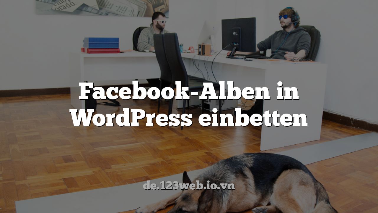 Facebook-Alben in WordPress einbetten