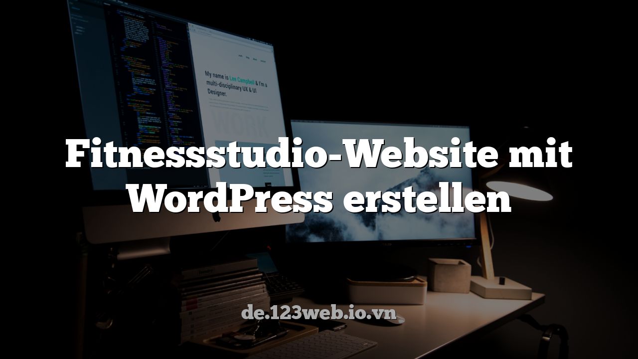 Fitnessstudio-Website mit WordPress erstellen