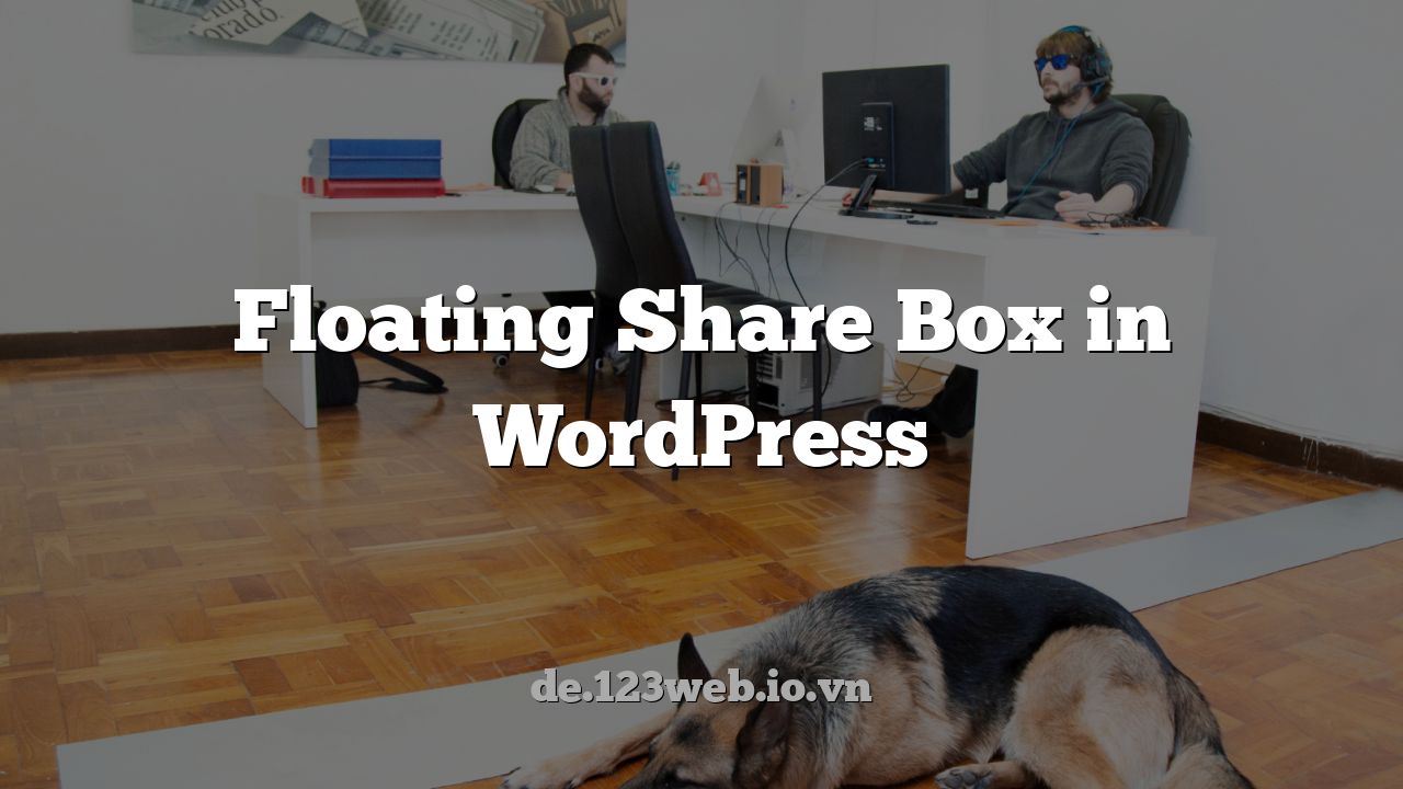 Floating Share Box in WordPress