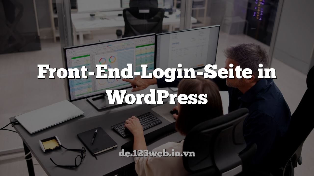 Front-End-Login-Seite in WordPress