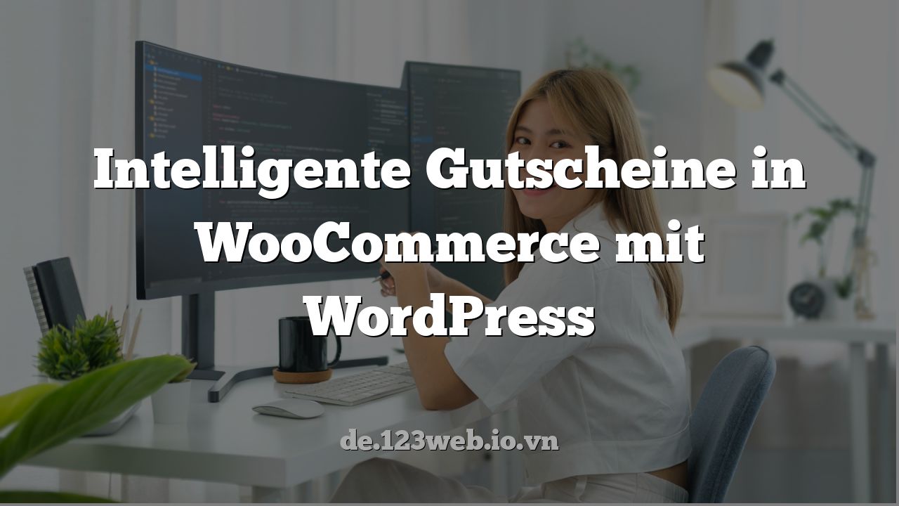 Intelligente Gutscheine in WooCommerce mit WordPress