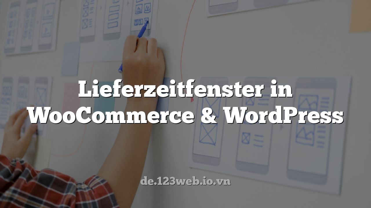 Lieferzeitfenster in WooCommerce & WordPress