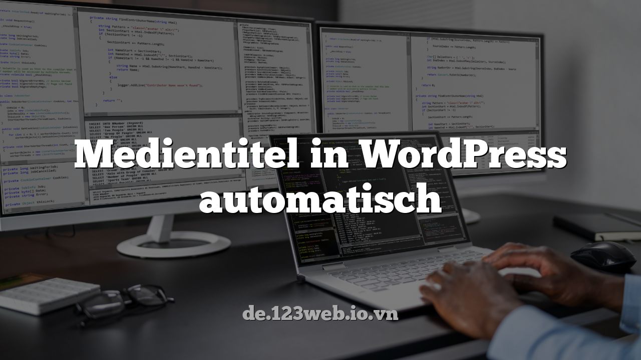 Medientitel in WordPress automatisch