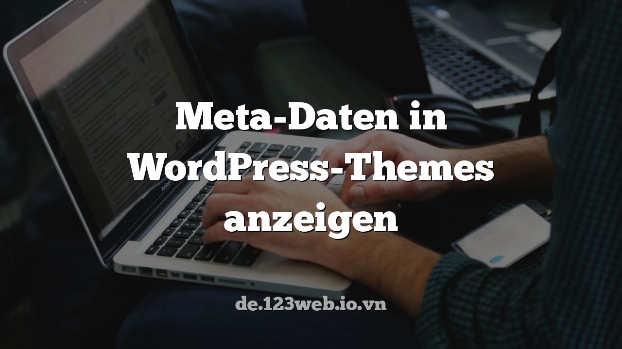 Meta-Daten in WordPress-Themes anzeigen