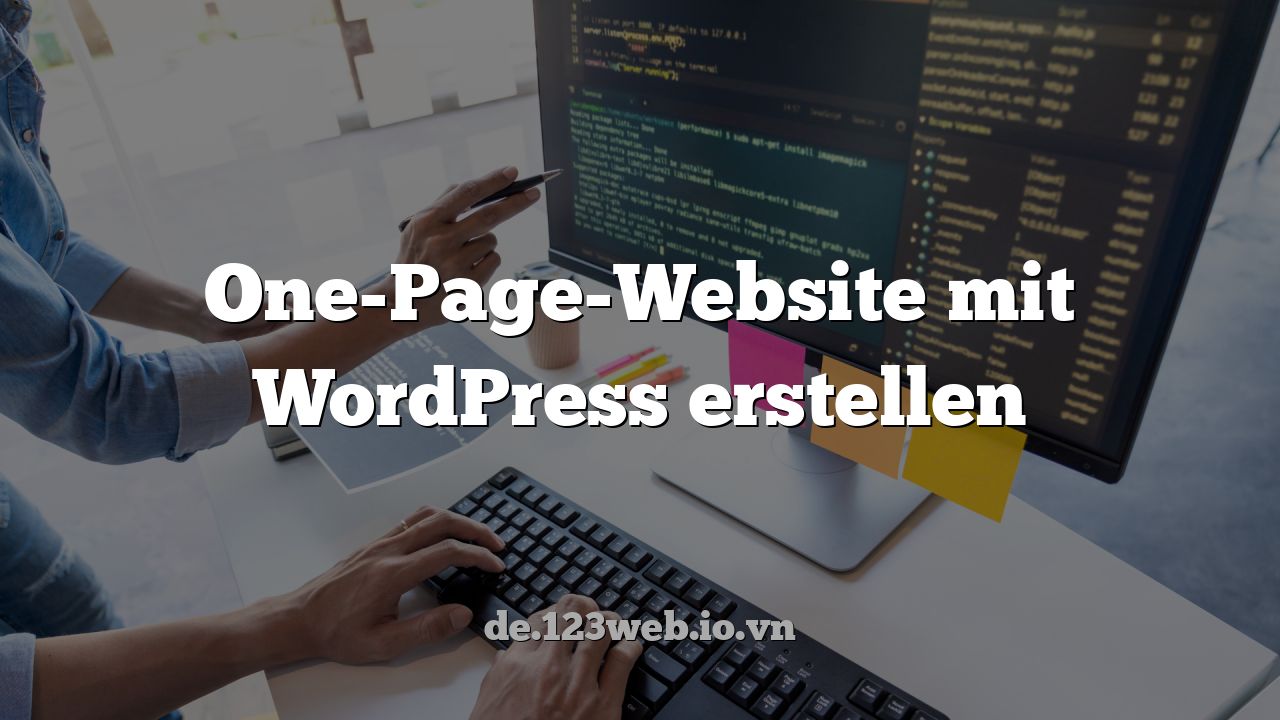 One-Page-Website mit WordPress erstellen