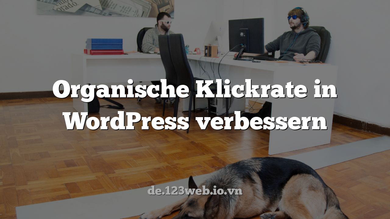 Organische Klickrate in WordPress verbessern