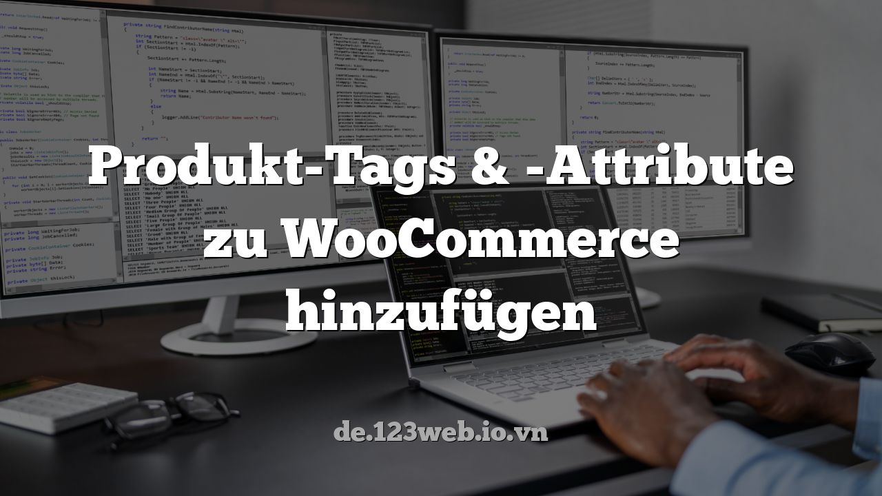 Produkt-Tags & -Attribute zu WooCommerce hinzufügen