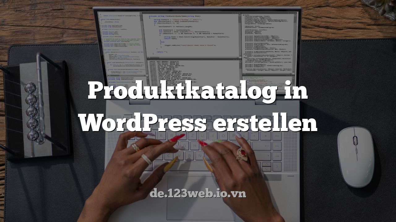 Produktkatalog in WordPress erstellen