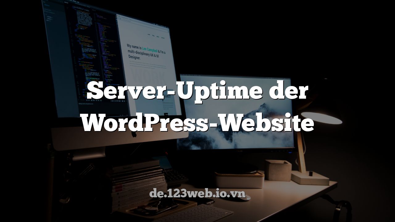 Server-Uptime der WordPress-Website