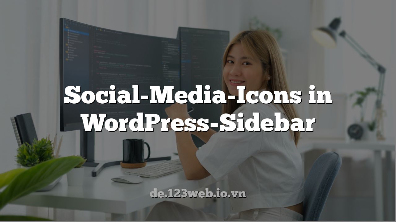 Social-Media-Icons in WordPress-Sidebar