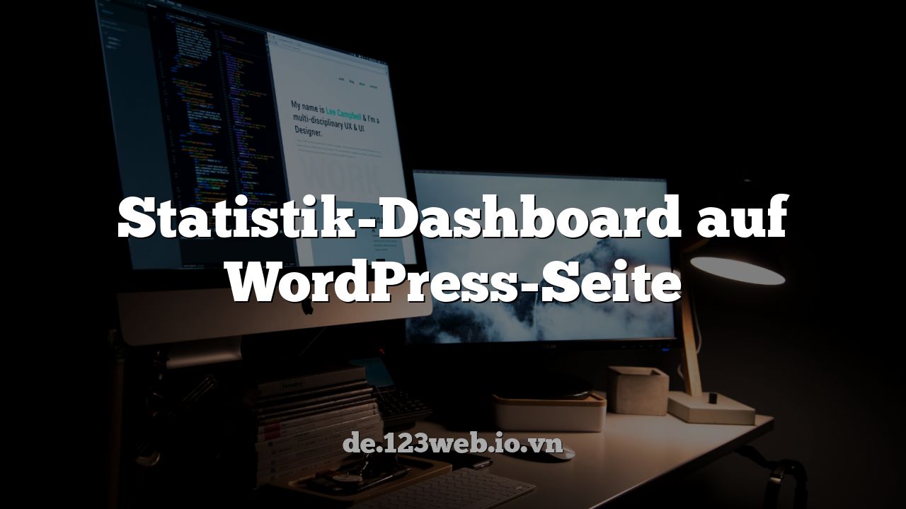 Statistik-Dashboard auf WordPress-Seite