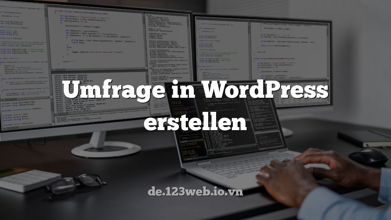 Umfrage in WordPress erstellen