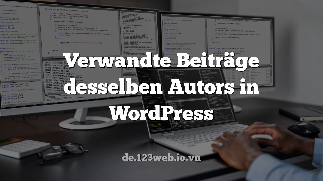 Verwandte Beiträge desselben Autors in WordPress