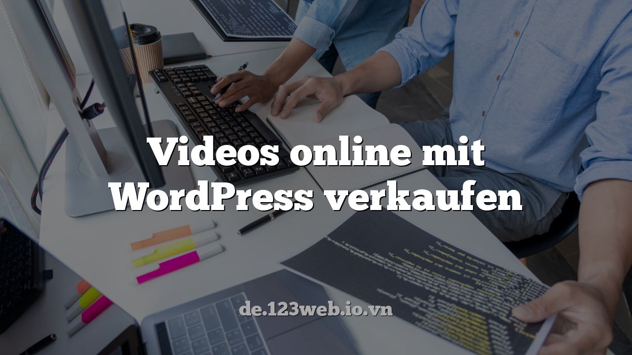 Videos online mit WordPress verkaufen