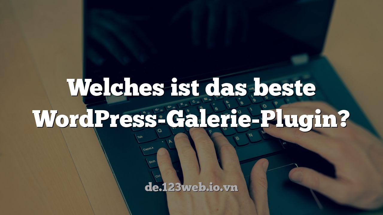 Welches ist das beste WordPress-Galerie-Plugin?