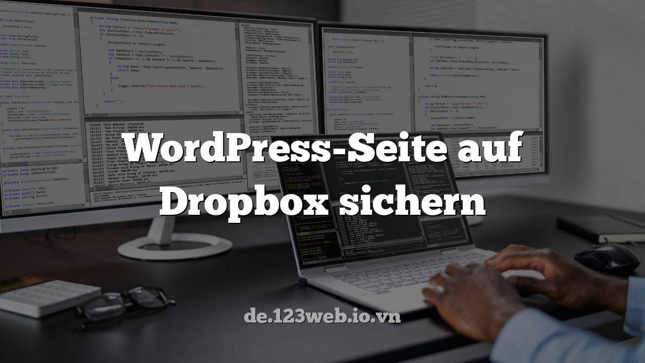 WordPress-Seite auf Dropbox sichern