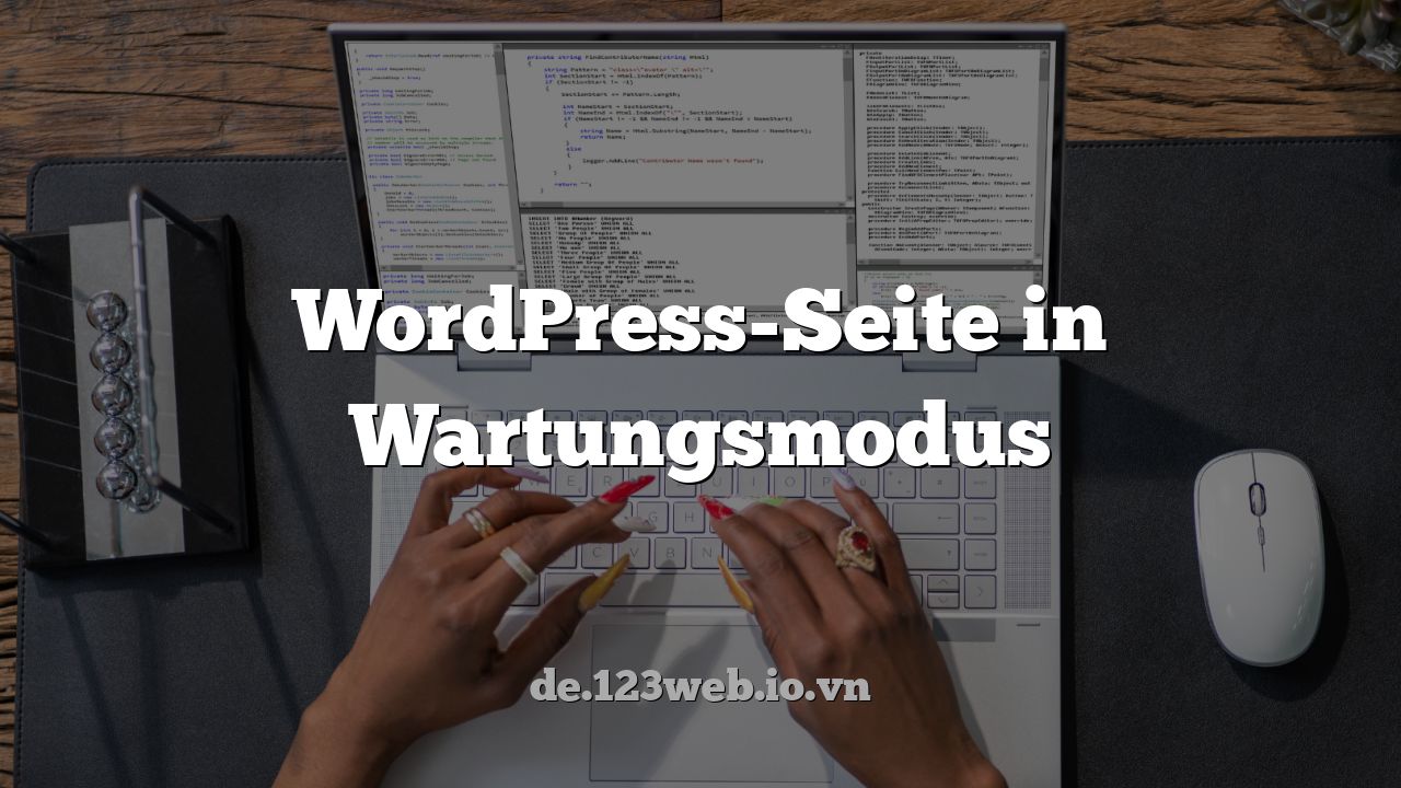 WordPress-Seite in Wartungsmodus
