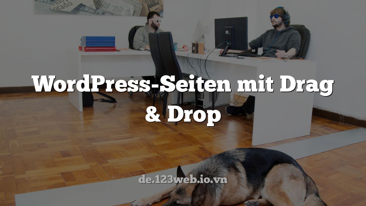 WordPress-Seiten mit Drag & Drop